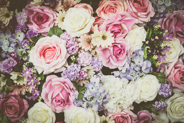 bouquet of roses texture