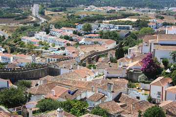 Fototapeta na wymiar Kleinstadt Óbidos in der portugiesischen Region Centro