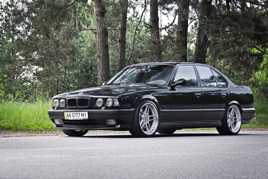 Bmw E34 5series Stock Photo - Download Image Now - BMW, Number 5