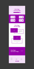 Web design wireframe template for business modern flat vector
