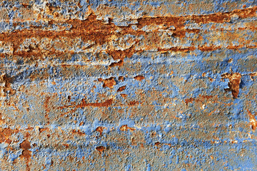 Rusty zinc plate wall for background