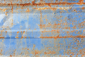 Rusty zinc plate wall for background