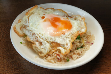 Fried Egg with Rice, Asian Food