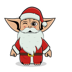 Monster Santa Cartoon Kids