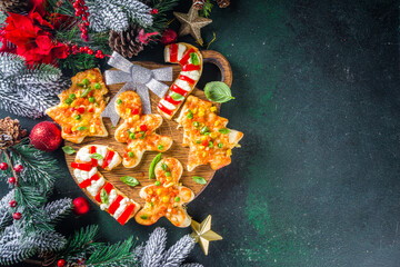Cookie cutters funny Christmas Pizza