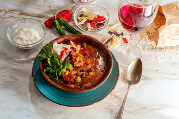 Mexican Chorizo Taco Soup