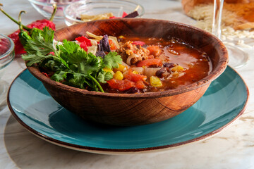 Mexican Chorizo Taco Soup