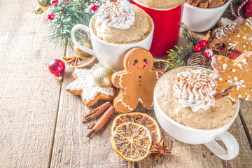 Christmas gingerbread in mug