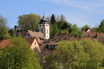 Fototapeta na wymiar City of Forchtenberg, Hohenlohe, Germany
