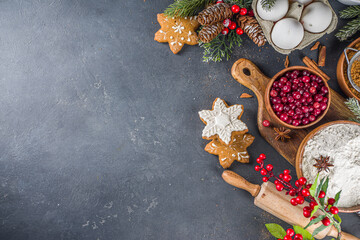 Ingredients for Christmas cooking