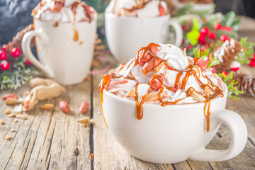 Salted Peanut Caramel Hot Chocolate