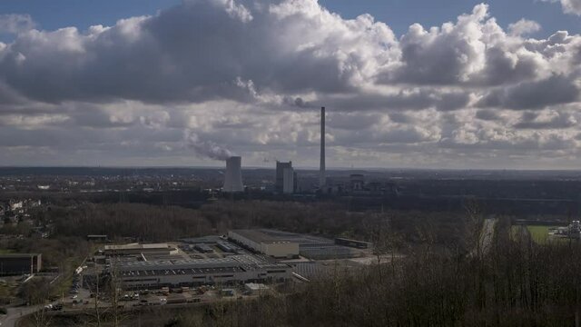Hyperlapse shot from Halde Hoheward, Herne, NRW, Germany.
