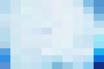 Blue Grid Mosaic Background, Creative Design Templates. abstract colorful gradient rectangles check . Background of squares Different pixel pattern shades.