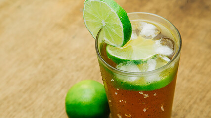 traditional Colombian drink made of panela and lemon for hot place