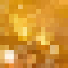 Abstract Orange and Yellow geometric Background, Creative Design Templates. Pixel art Grid Mosaic, 8 bit vector background.