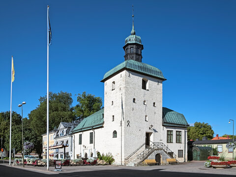 Vadstena Town Hall, the oldest preserved town hall in Sweden. It was built during the 15th and 16th centuries.