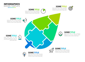 Infographic design template. Creative concept with 7 steps