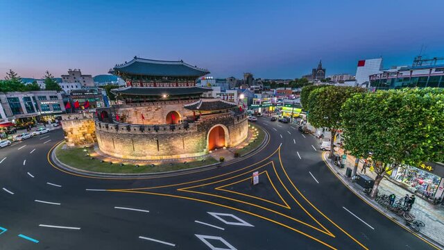 Time lapse of traffic at Hwaseong and Seoul, South Korea.