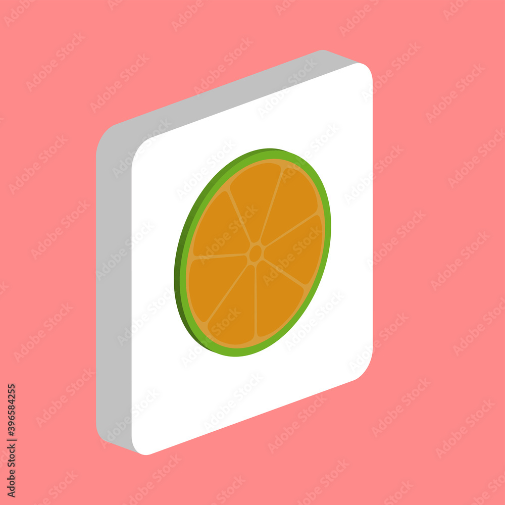 Poster lemon simple vector icon. illustration symbol design template for web mobile ui element. perfect col