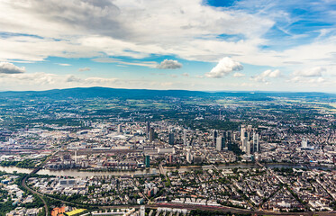 aerial of new headquarters of european central bank