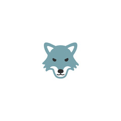 Fototapeta na wymiar Wolf head vector isolated icon illustration. Wolf face icon