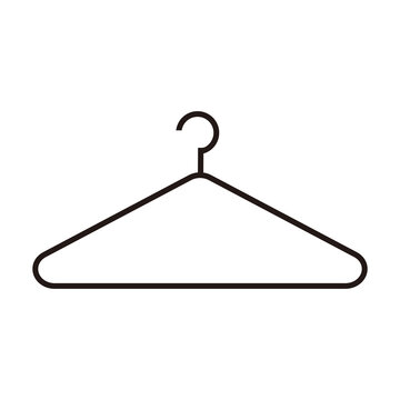 recommend clip art: Clothes Hanger Icon Vector Illustration Logo Template Isolated on White Background.