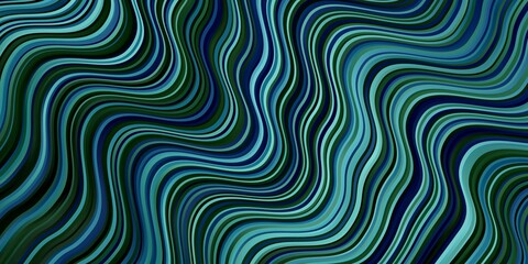 Light Blue, Green vector pattern with wry lines.