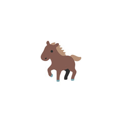 Horse vector isolated icon illustration. Horse icon