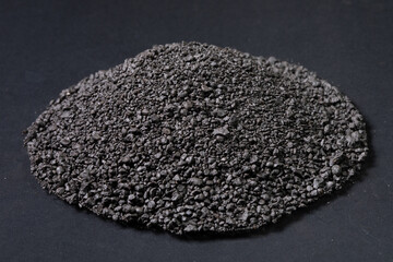 Large piles of processed Manganese rich ore rock Manganese Mining and processing