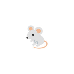 Obraz na płótnie Canvas Mouse animal vector isolated icon illustration. Mouse icon