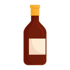 wine bottle drink isolated icon vector illustration design