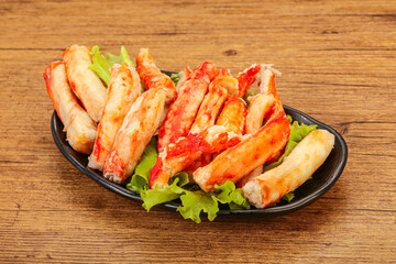 Natural luxury crab meat fillet
