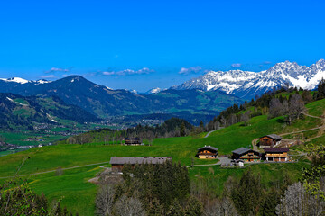 Fototapeta na wymiar Mountain landscape view in Tyrolean alps