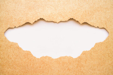 Surface plywood texture background.Blank notes for add text message or design website.Craft paper hole with space for text                                                                             