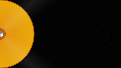 Simple gold vinyl with two side light background