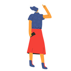 Pensive man. Tnink about some things Vector people