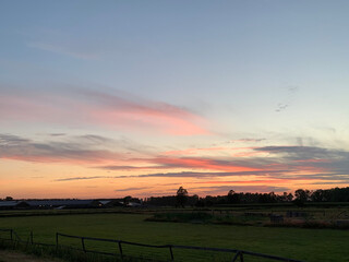 sunset over the fields fhuy1