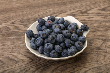 Ripe sweet tasty blueberries heap