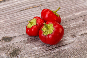 Red hot spicy cherry pepper