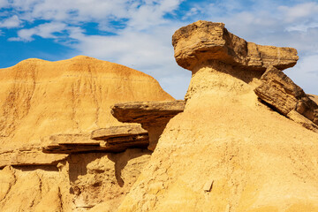 Spanische Landschaft Las Bardenas Reales