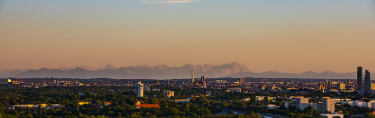 Obraz premium Alpenpanorama München