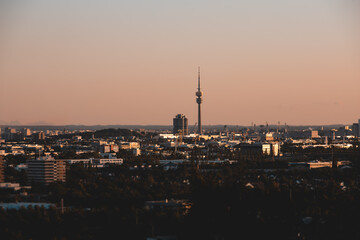 Fototapeta na wymiar Sonnenuntergang München