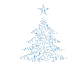 sfondo, albero, natale,  alberello