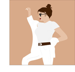 young woman in sunglasses