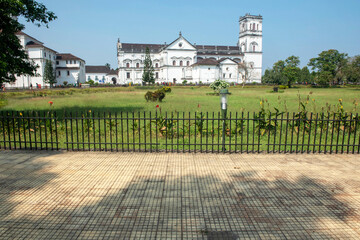 Fototapeta premium Goa/ India 09 November 2020 The Se Cathedral Goa Church (Se Catedral de Santa Catarina) World Heritage site at Old Goa Velha India
