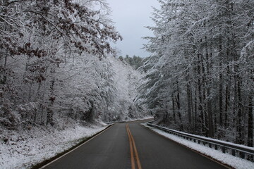 Fototapeta premium Lonely cold pass