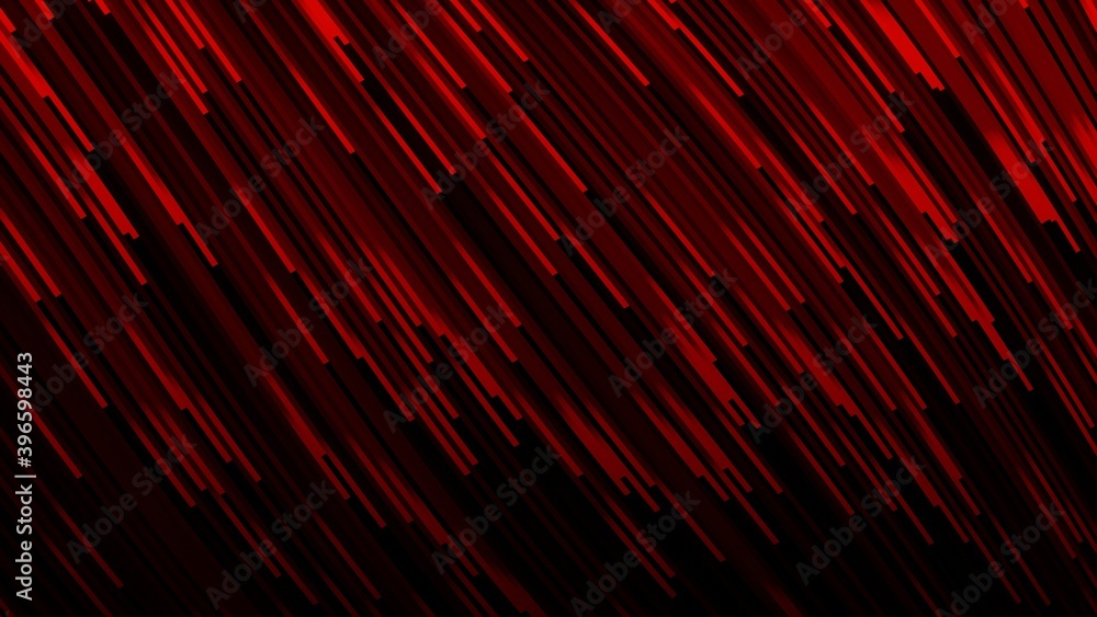 Poster beautiful artistic illustration of meteoroid falling down with red and black gradient color. stylish