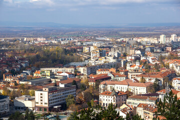 Fototapeta na wymiar town of Vratsa and Stara planina Mountain, Bulgaria