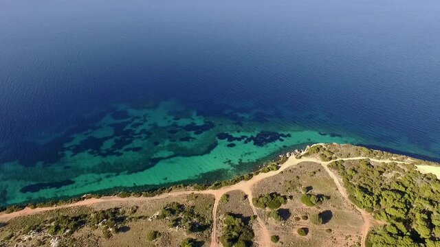 Aerial view of the Perachora region, Corinthia, Greece