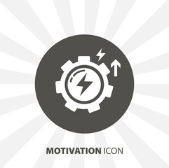 motivation isolated vector icon. education design element